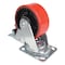 Vestil Polyurethane Swivel With Total Brake Caster 5 In. Diameter x 2 In. Width 990 lb Red/Black CST-VE-5X2PU-SWTB - alternate 3